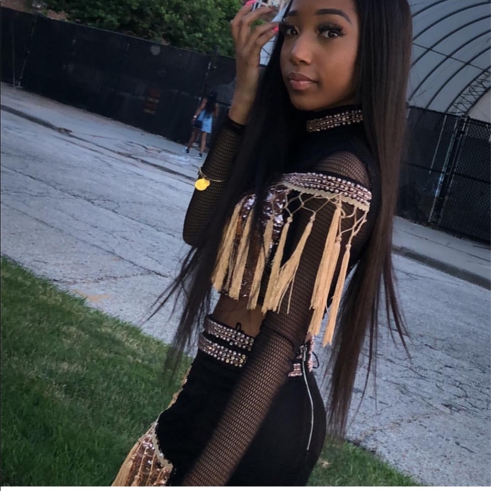 Diamond Gold Fringe Set